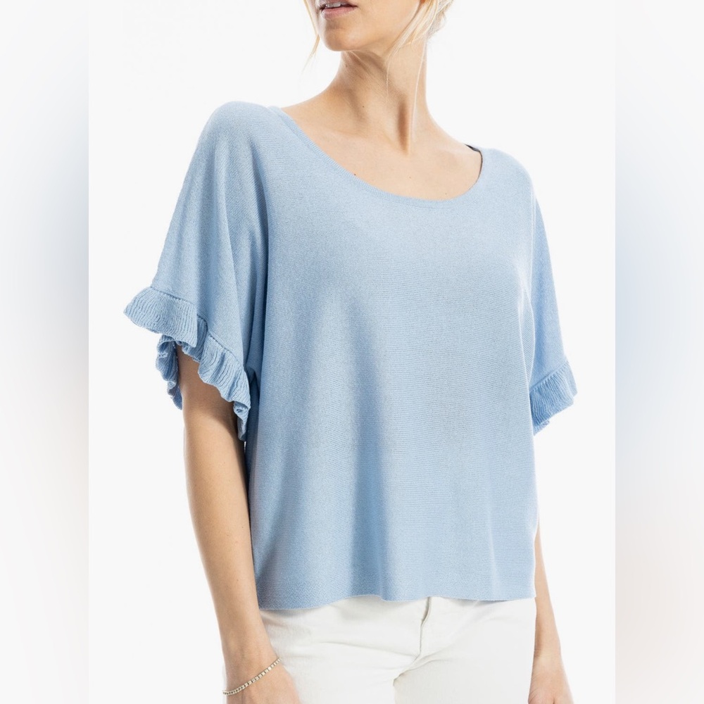 Max Studio Flutter Sleeve Sweater. Ladies Large